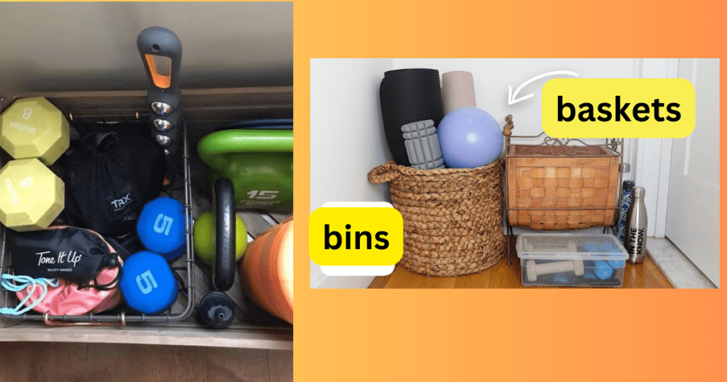 How to store exercise equipment in a small apartment